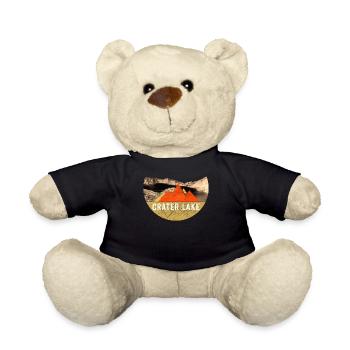 Vintage - Crater Lake National Park - Teddy Bear - black - Front