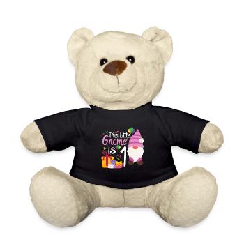 Ce petit gnome est une fille de 5 ans - Nounours - noir - Devant