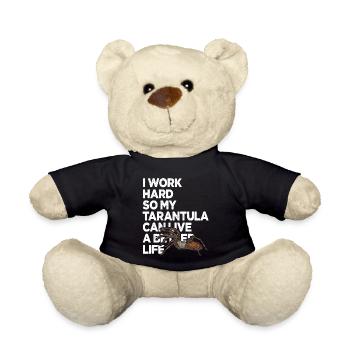 Ich arbeite hart, damit meine Vogelspinne ein besseres Leben haben kann - Teddy - Schwarz - Vorne