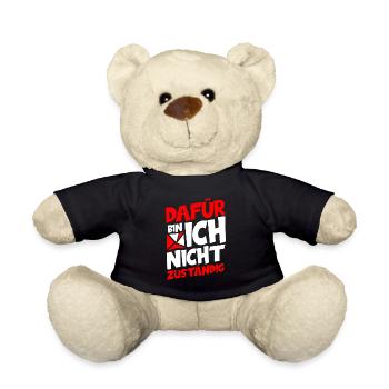 Beamter - Dafür Bin Ich Nicht Zuständig Verbeamtun - Teddy - Schwarz - Vorne