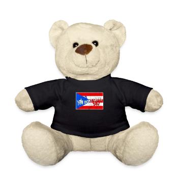 Puerto Rico Flag 123 567 Salsa - Teddy Bear - black - Front