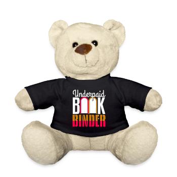 Underpaid Bookbinder - Teddy Bear - black - Front