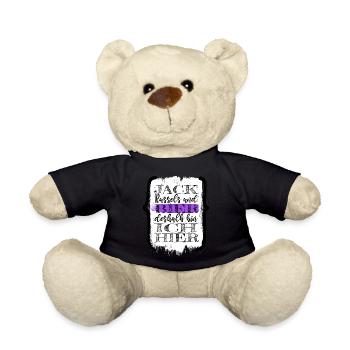 geburtstag hundefreund weizen bluthund - Teddy - Schwarz - Vorne