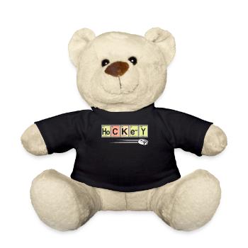 Hockeyspieler-Sport-Chemie - Teddy - Schwarz - Vorne