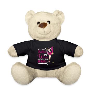 Ballet Ballerine Danse Danse Danse Ballet Cadeau - Nounours - noir - Devant