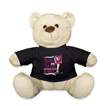 Ballet Ballerina Dance Dancer Dancing Ballet Gift - Teddy - Schwarz - Vorne