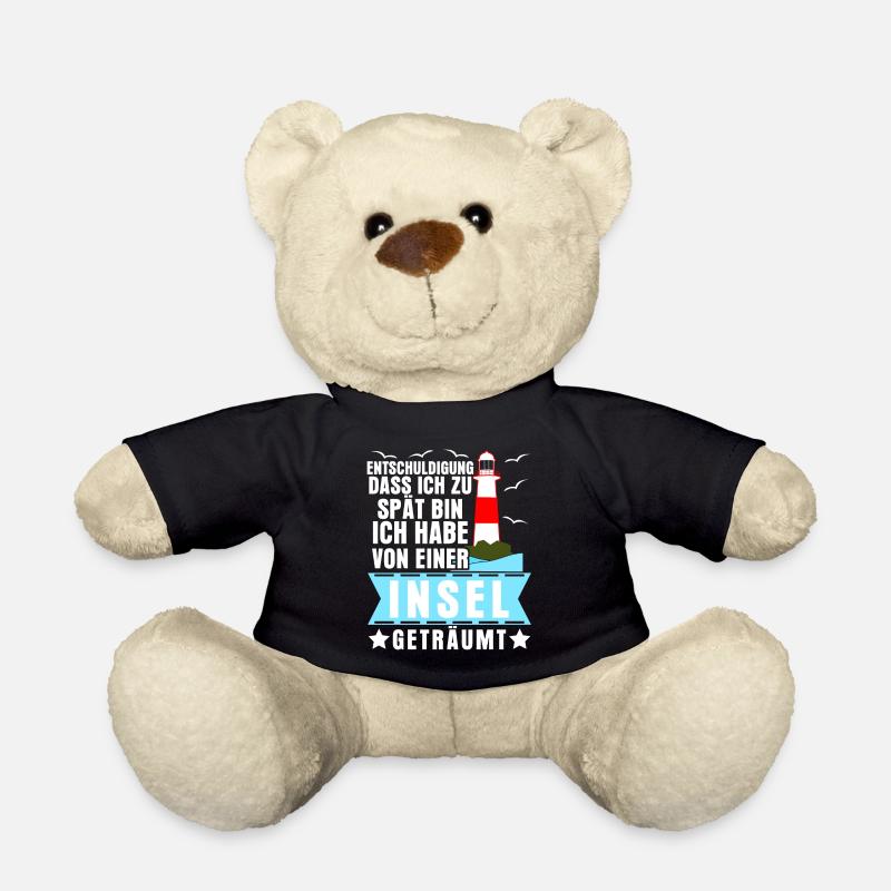 Helgoland Usedom Norderney Amrum Rügen - Teddy - Schwarz