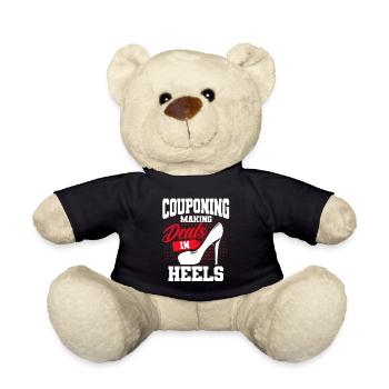 Coupon Shopper Discount Couponer Discount Sale - Teddy Bear - black - Front