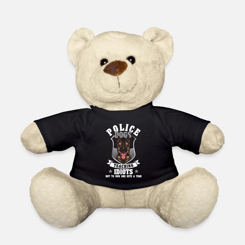 Deutscher Schäferhund Polizeihund Polizei Hund - Teddy - Schwarz