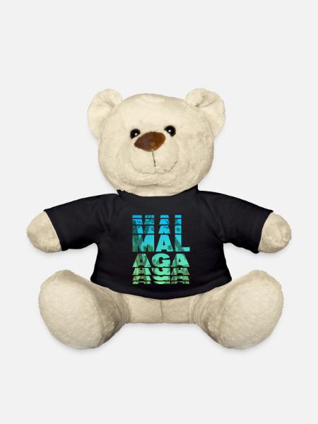 Malaga Spanien Stadt Skyline Heimat Liebe - Teddy - Schwarz