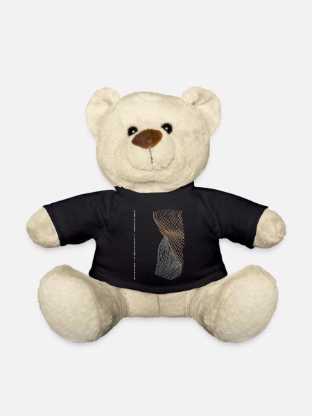 Weltweit Linien Kunst - Teddy - Schwarz