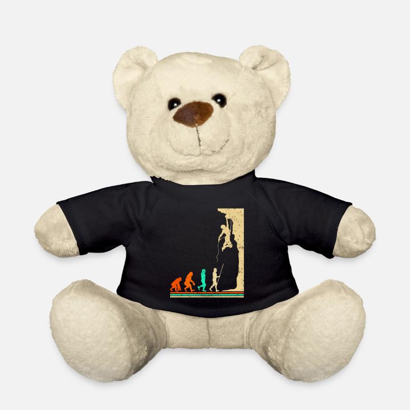 Vintage Bergsteiger Klettern Kletterer Bouldering - Teddy - Schwarz