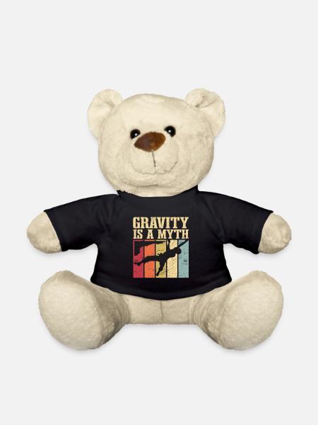 Gravity is a Myth Geschenk Klettern Bouldern Bergs - Teddy - Schwarz