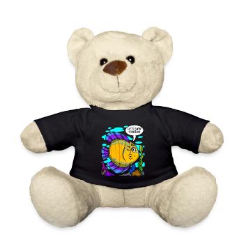 Aquarium Cadeau Aquariophile PoissonNage Lover - Nounours - noir - Devant