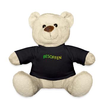Mallorca Saufen Schriftzug - Teddy - Schwarz - Vorne