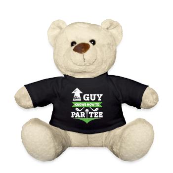 Dieser Typ Weiß, Wie Man T -Shirt - Golf - Teddy - Schwarz - Vorne