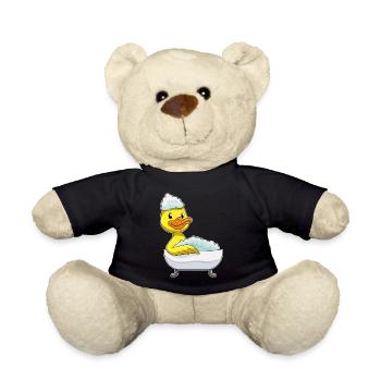 Duck Bathing Bathtub - Teddy Bear - black - Front