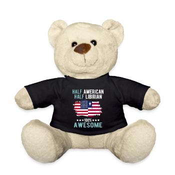 Half American Half Libyan - Teddy Bear - black - Front