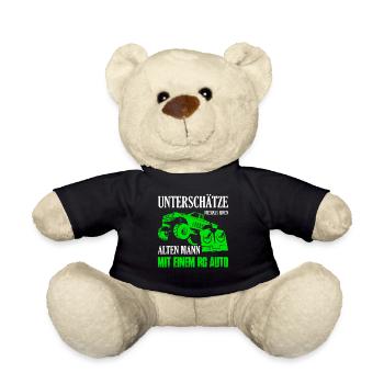 Unterschätze niemals einen Mann mit einem RC Auto - Teddy - Schwarz - Vorne