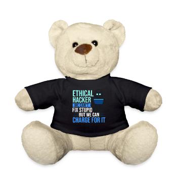Ethical Hacker Sicherheit Computer Hacking - Teddy - Schwarz - Vorne
