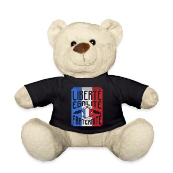Frankreich - Teddy - Schwarz - Vorne