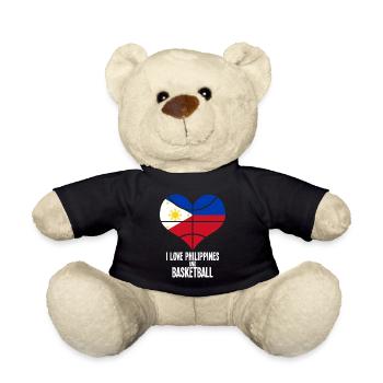 Philippines Filipino Flag Basketball I Cadeau - Nounours - noir - Devant