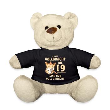 19 GEBURTSTAG - Teddy - Schwarz - Vorne