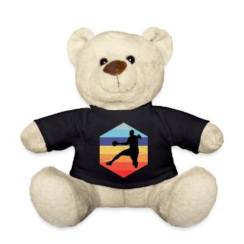 Handball Handball players Handball players - Teddy Bear - black - Front
