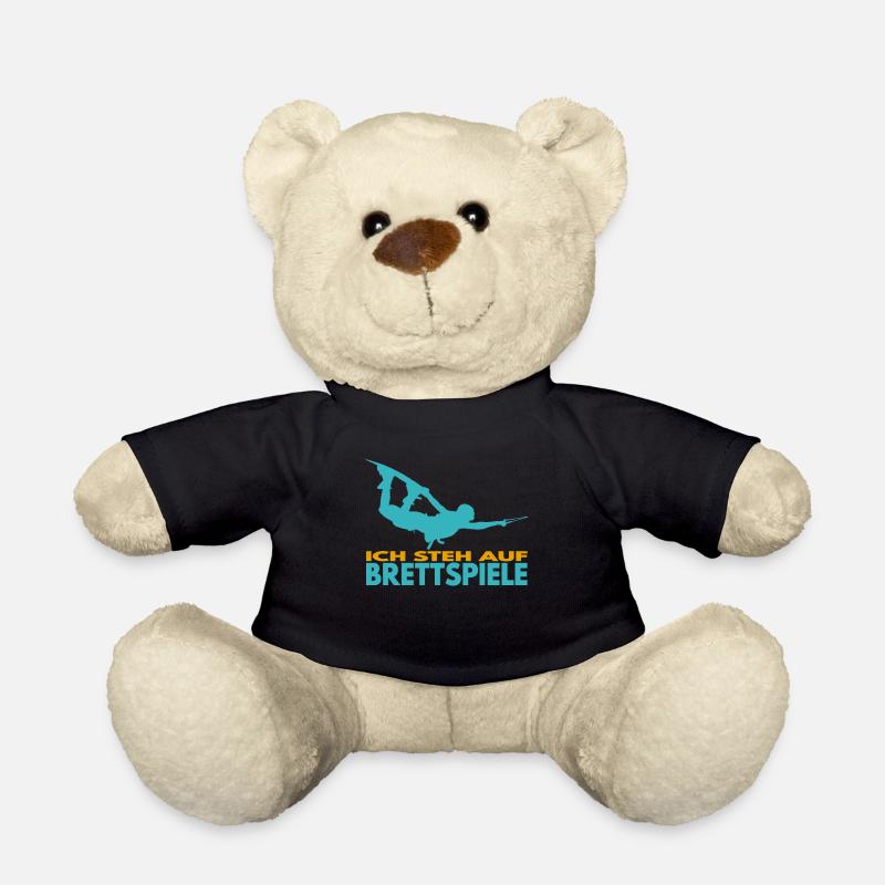 Ich steh auf Brettspiele. Wakeboard Lifestyle - Teddy - Schwarz
