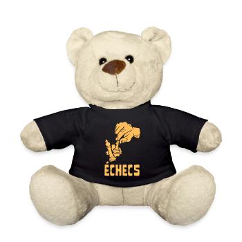 échecs main prendre une pièce tactique stratégie - Nounours - noir - Devant