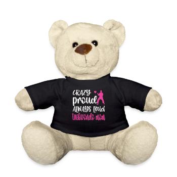 Taekwondo Maman Taekwondo Mère Taekwondo Fighter - Nounours - noir - Devant
