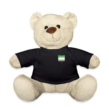 LGBTQ Aromantic Pride Flag Pocket - Teddy Bear - black - Front