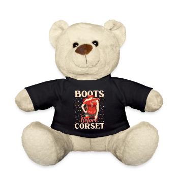 Boots Before Corset - Teddy - Schwarz - Vorne