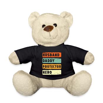 Mari Papa Protecteur Héros - Nounours - noir - Devant