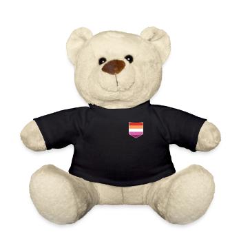 LGBTQ Lesbian Pride Flag Bag - Teddy Bear - black - Front