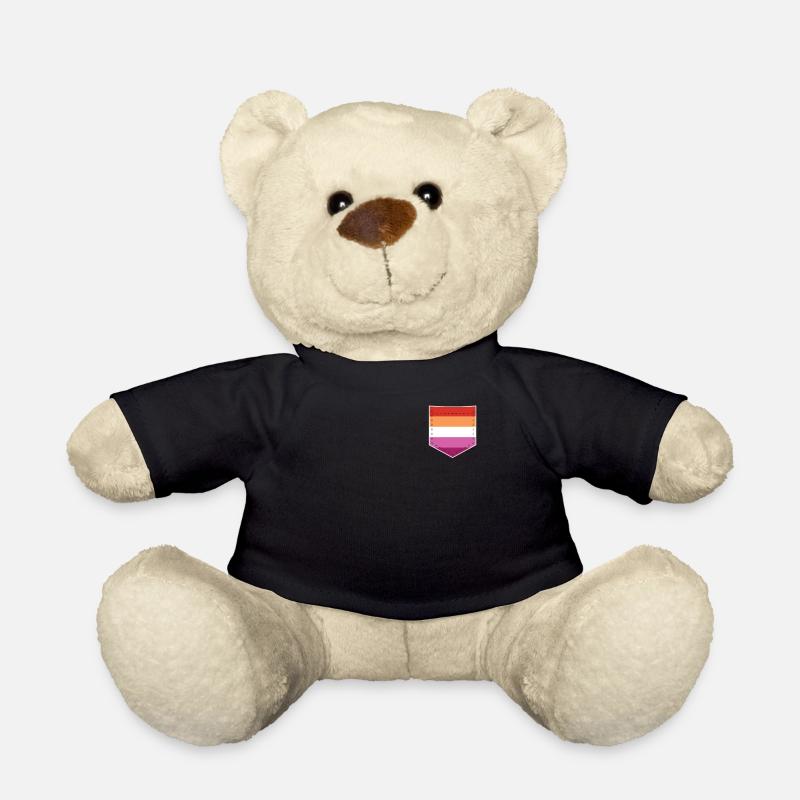 LGBTQ Lesben Pride Flagge Tasche - Teddy - Schwarz