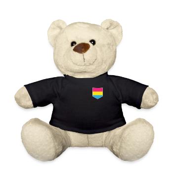 LGBTQ Pansexual Pride Flag Pocket - Teddy - Schwarz - Vorne