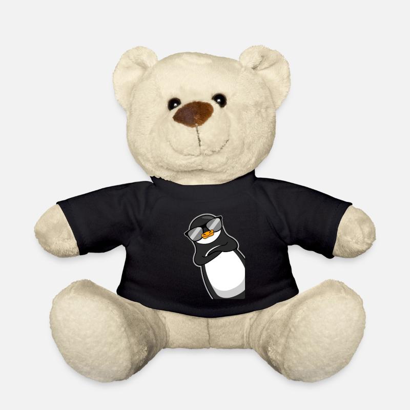 Lustiger Pinguin Mit Sonnenbrille Cooles Geschenk - Teddy - Schwarz