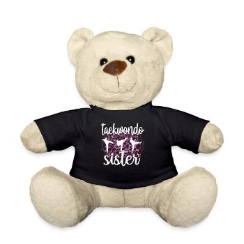 Fière Taekwondo Sœur Taekwondo Sœur - Nounours - noir - Devant