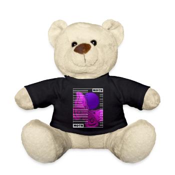 Moth Vaporwave Motten Occult Motte Goth - Teddy - Schwarz - Vorne