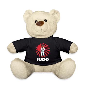 Judo Pirate - Lustiger Judoka Judoist Kampfsport - Teddy - Schwarz - Vorne