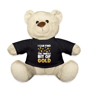 Goldgräber Goldbergbau Goldwaschen Goldmine - Teddy - Schwarz - Vorne