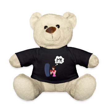 Boxing love - boxer gift idea - Teddy Bear - black - Front