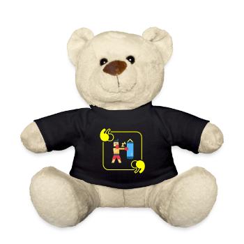Boxing pixel - boxer gift idea - Teddy Bear - black - Front