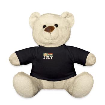 56. Geburtstag Juli Jahrgang 1966 Geschenkidee - Teddy - Schwarz - Vorne