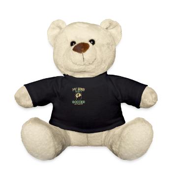 My Brain is 95% Soccer Fußballgott Fußballspieler - Teddy - Schwarz - Vorne