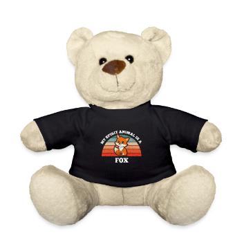 Fuchs Rotfuchs Wald My Spirit Animal Is A Fox - Teddy - Schwarz - Vorne