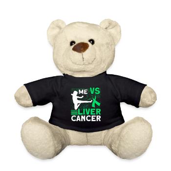 I contre le cancer du foie Cancer du foie - Nounours - noir - Devant
