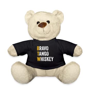 Computer-Chat Bravo Tango Whisky - BTW - Teddy - Schwarz - Vorne