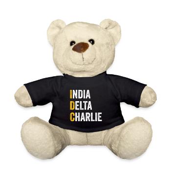 Computer Chat India Delta Charlie - IDC - Teddy Bear - black - Front